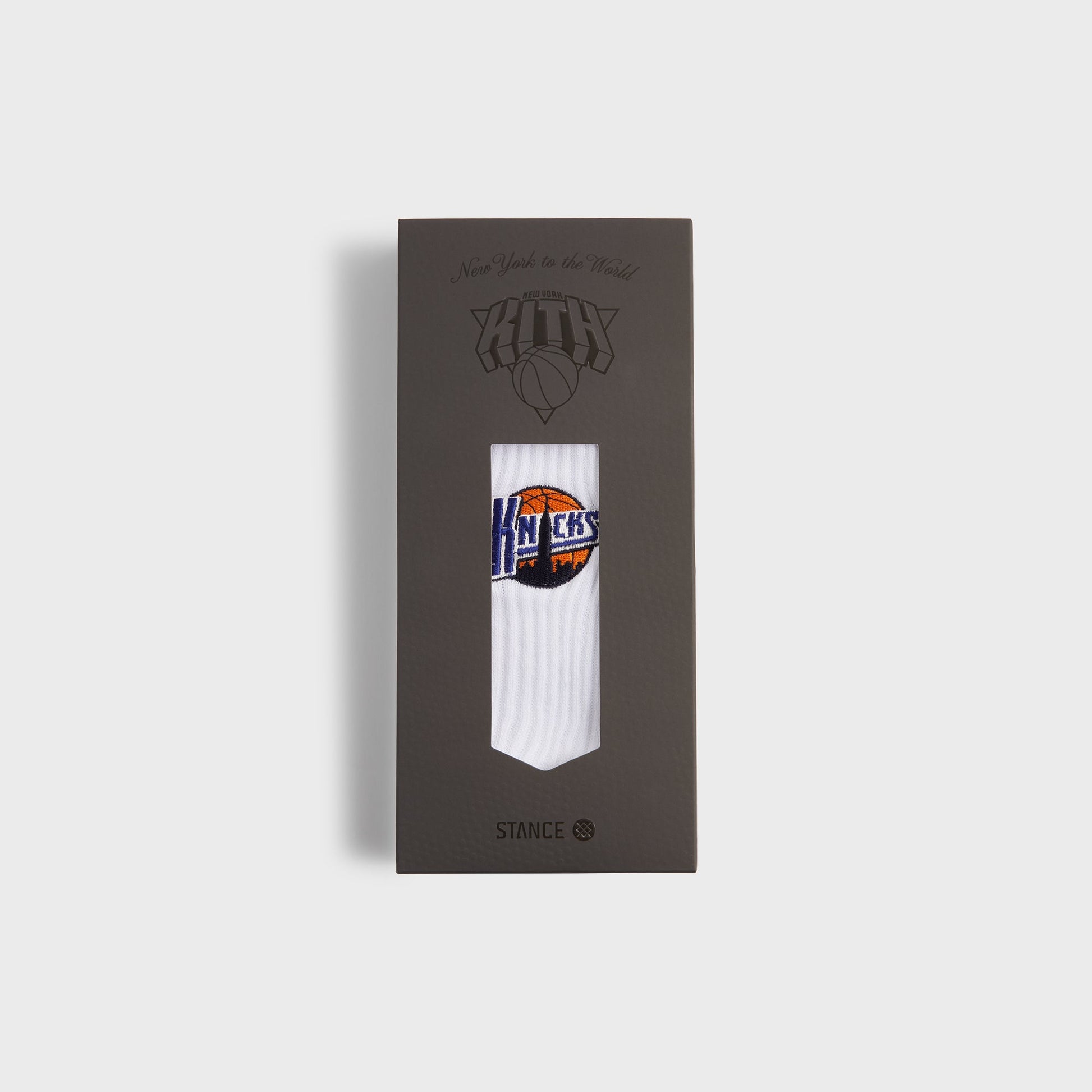 Men Kith Kith & Stance for the New York Knicks New York City Crew Socks - Silk