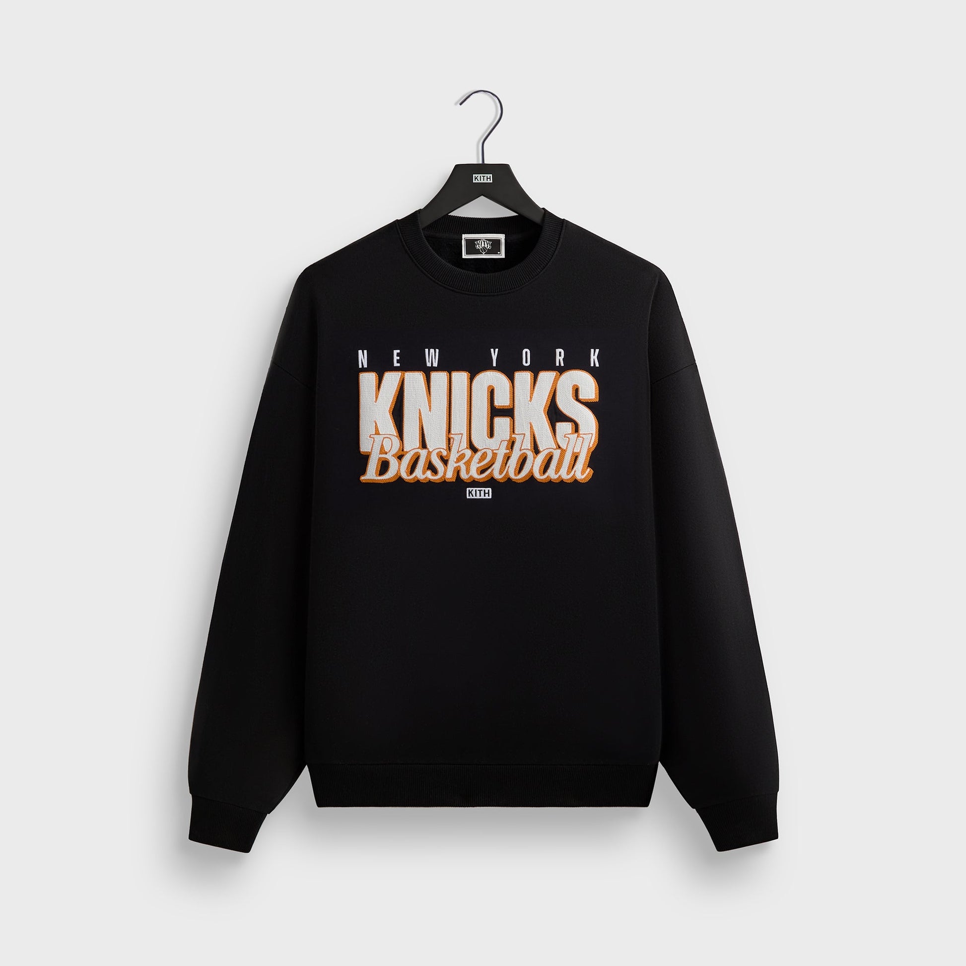 Men Kith Kith for the New York Knicks Classic Vintage Nelson Crewneck - Black