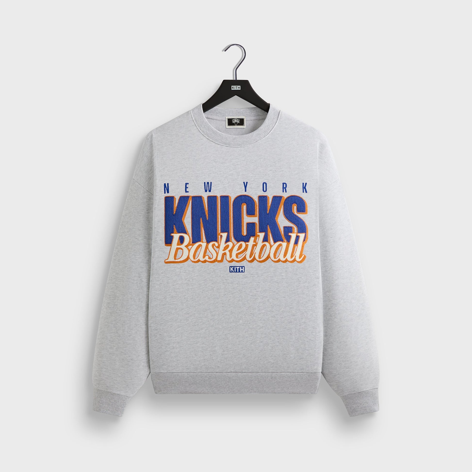 Men Kith Kith for the New York Knicks Classic Vintage Nelson Crewneck - Light H