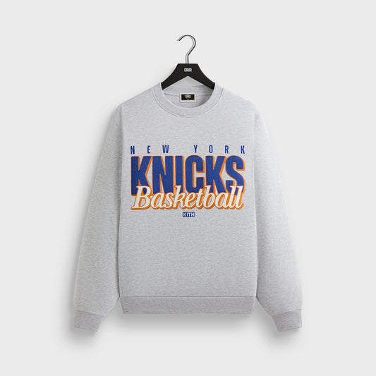 Men Kith Kith for the New York Knicks Classic Vintage Nelson Crewneck - Light H