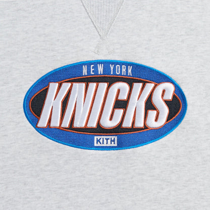 Men Kith Kith for the New York Knicks Y2K Vintage Nelson Crewneck - Light Heath