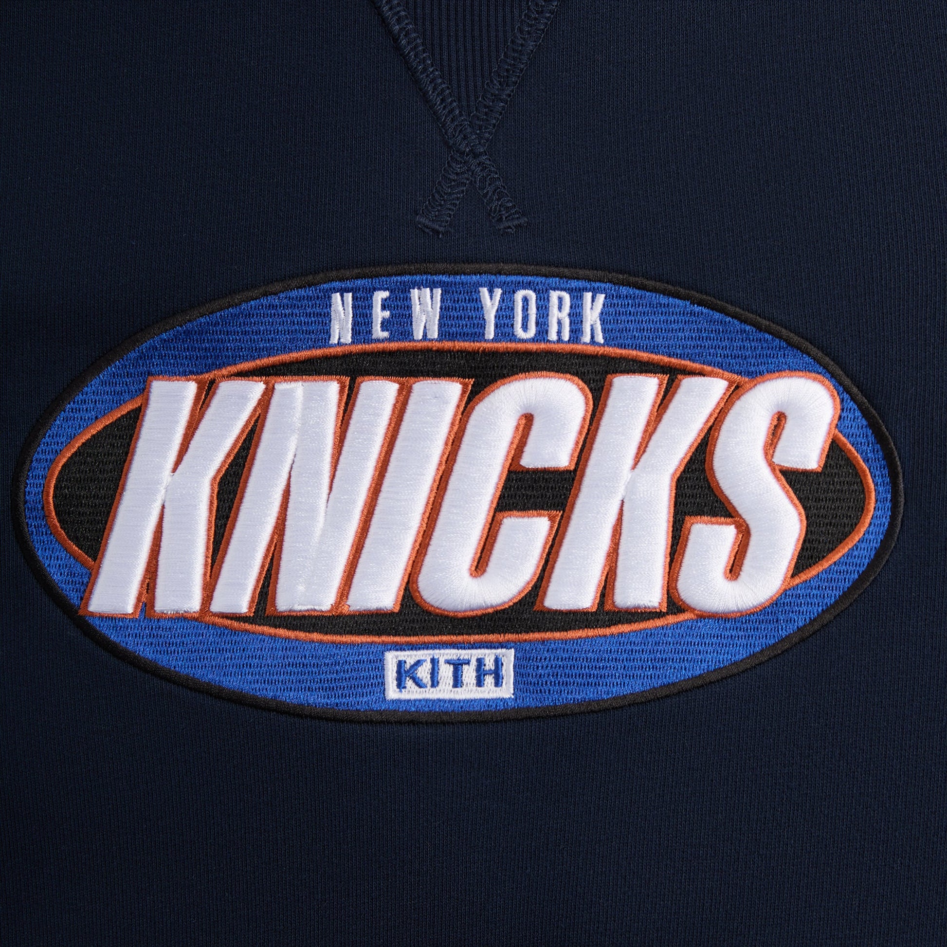 Men Kith Kith for the New York Knicks Y2K Vintage Nelson Crewneck - Nocturnal