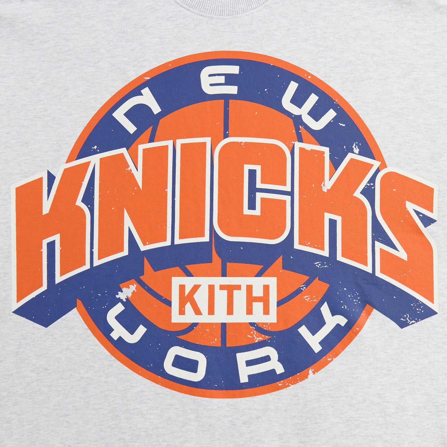 Men Kith Kith for the New York Knicks Showtime Vintage Nelson Crewneck - Light