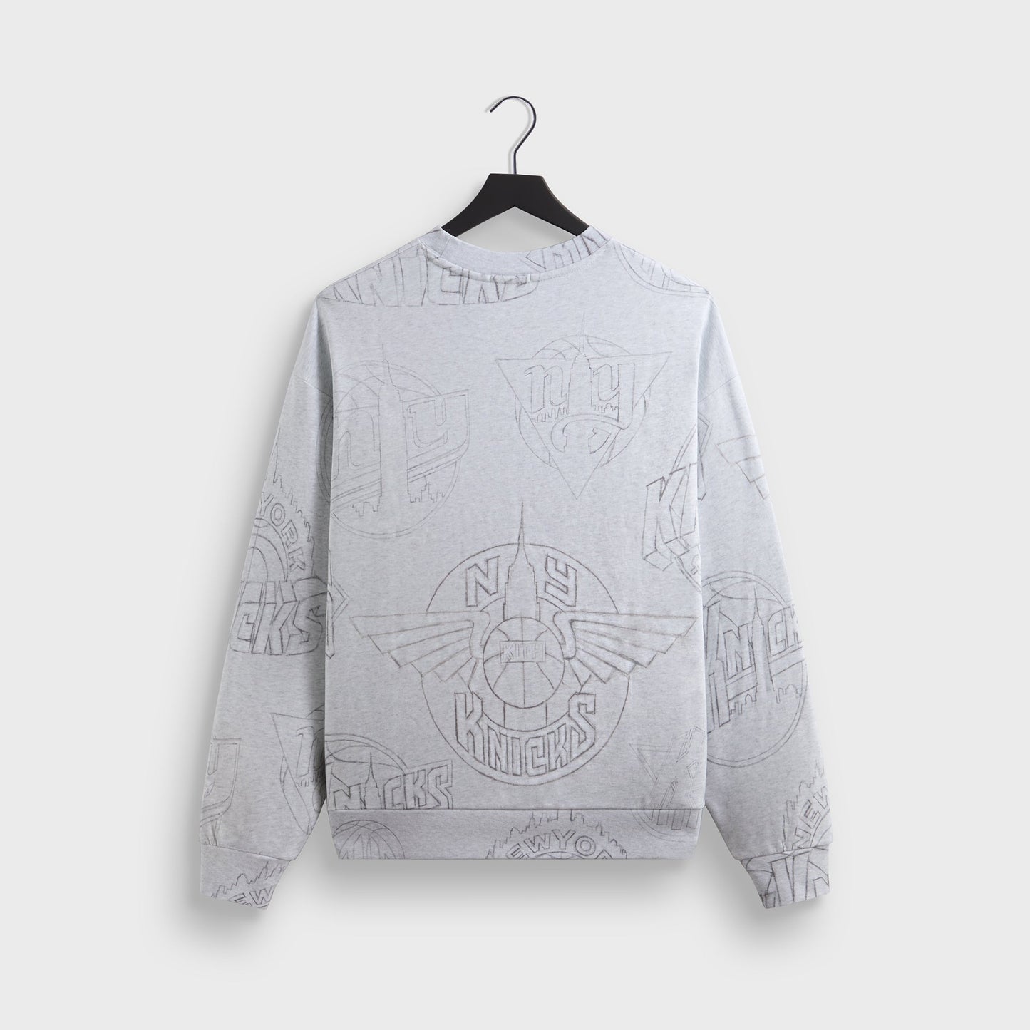 Men Kith Kith for the New York Knicks Sketched Vintage Nelson Crewneck - Light
