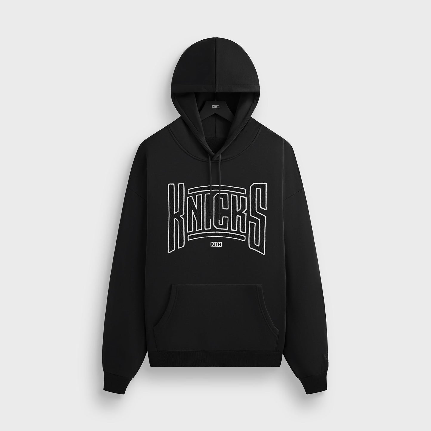 Men Kith Kith for the New York Knicks Arched Vintage Nelson Hoodie - Black