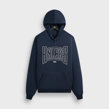 Men Kith Kith for the New York Knicks Arched Vintage Nelson Hoodie - Nocturnal