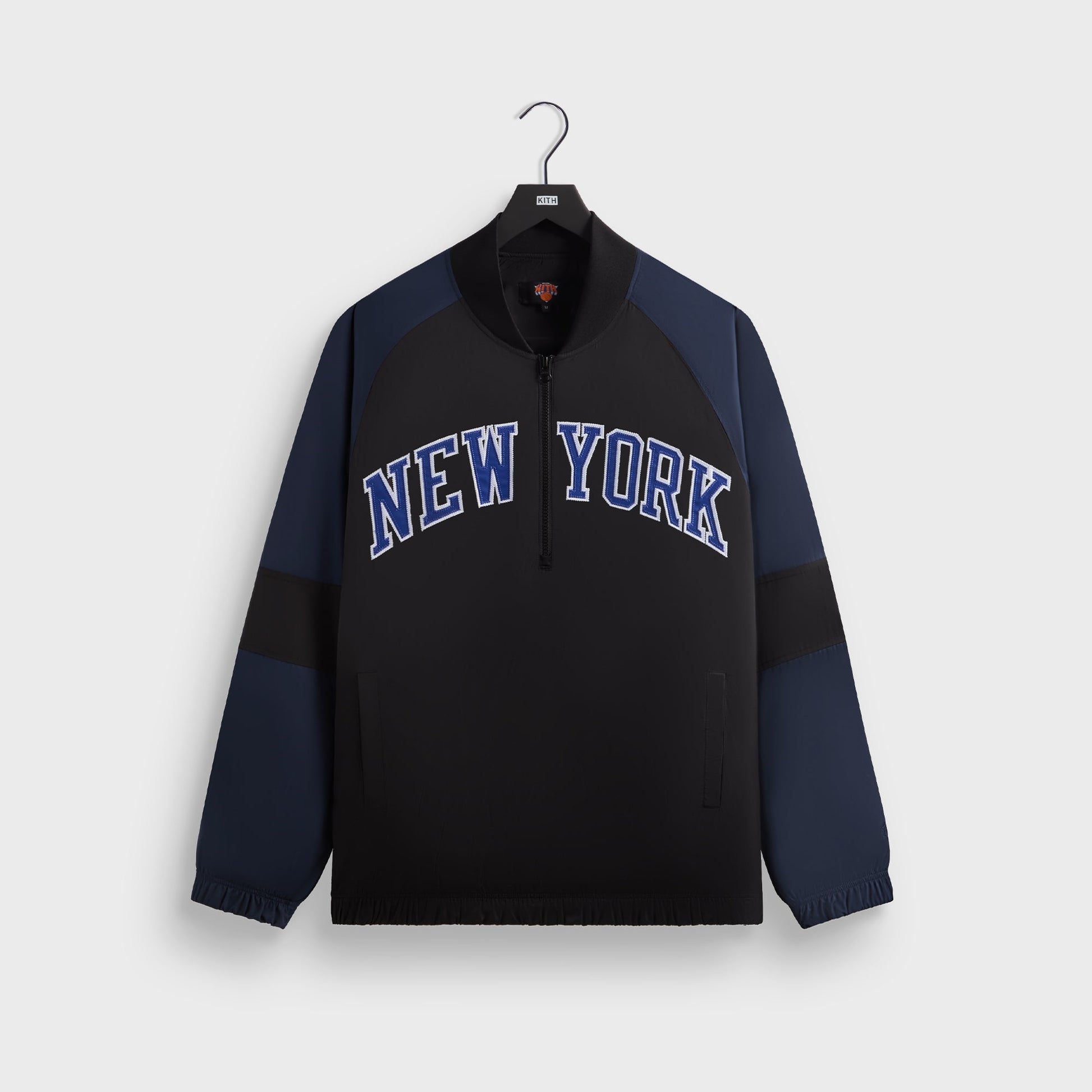 Men Kith Kith for the New York Knicks Ball Nylon Quarter Zip - Black
