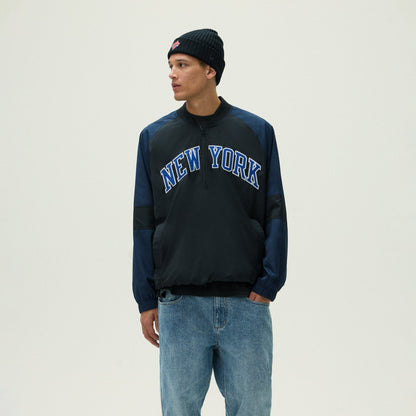 Men Kith Kith for the New York Knicks Ball Nylon Quarter Zip - Black