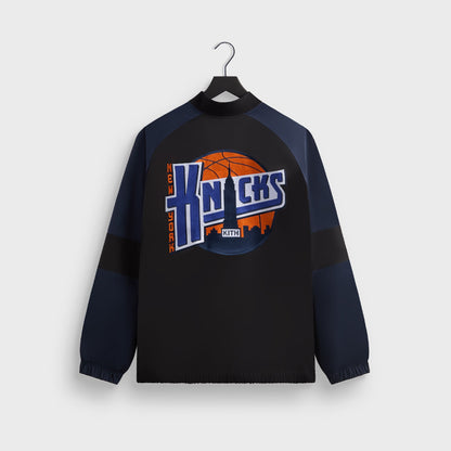 Men Kith Kith for the New York Knicks Ball Nylon Quarter Zip - Black