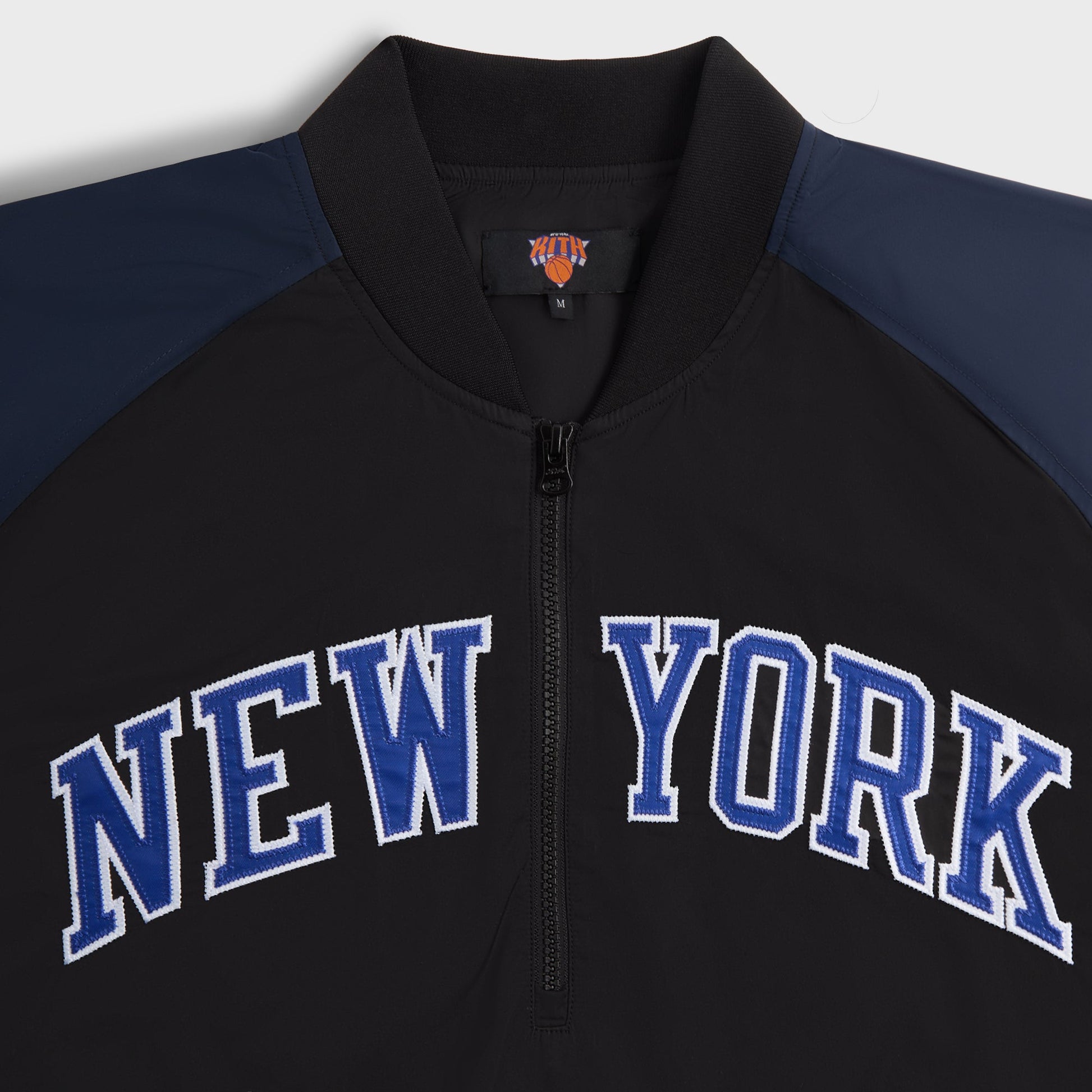 Men Kith Kith for the New York Knicks Ball Nylon Quarter Zip - Black