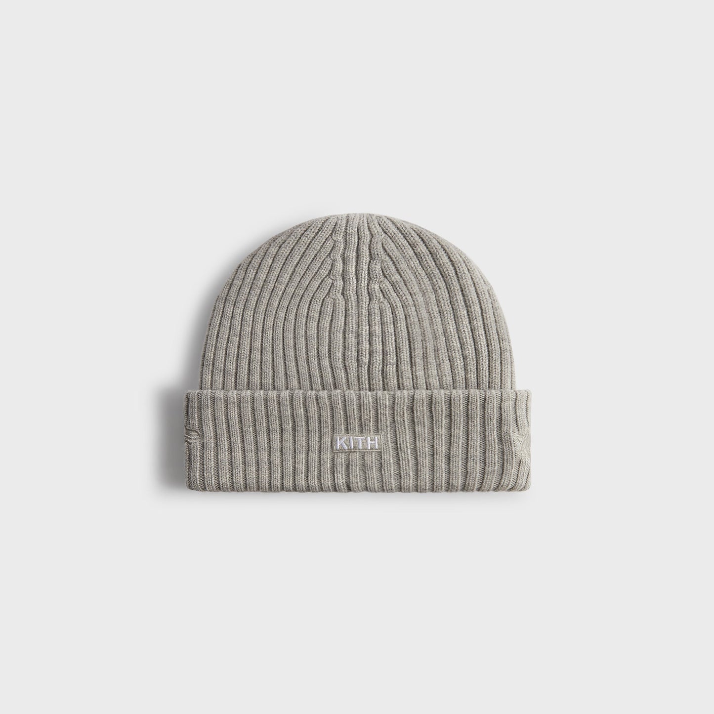 Men Kith Kith & New Era for the New York Knicks Logo Beanie - Light Heather Gre
