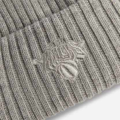 Men Kith Kith & New Era for the New York Knicks Logo Beanie - Light Heather Gre