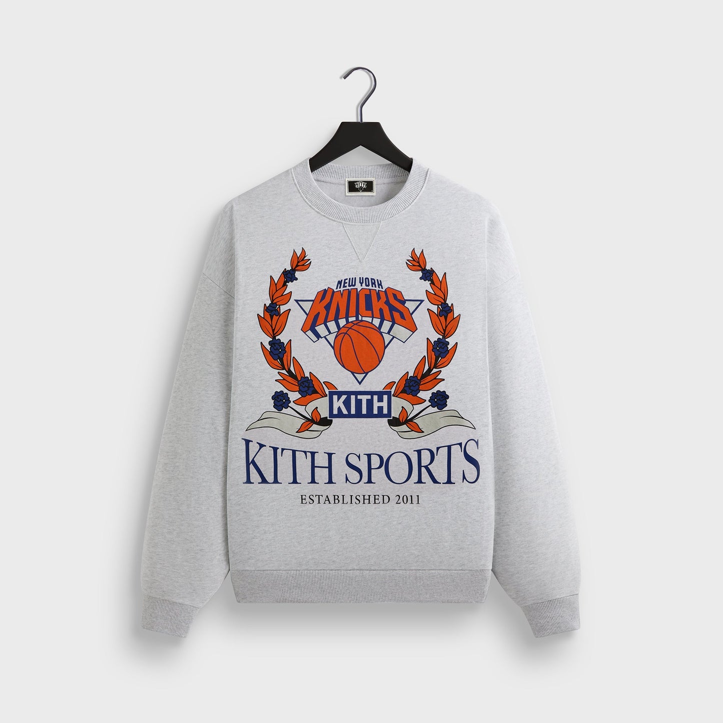 Men Kith Kith for the New York Knicks Laurel Vintage Nelson Crewneck - Light He