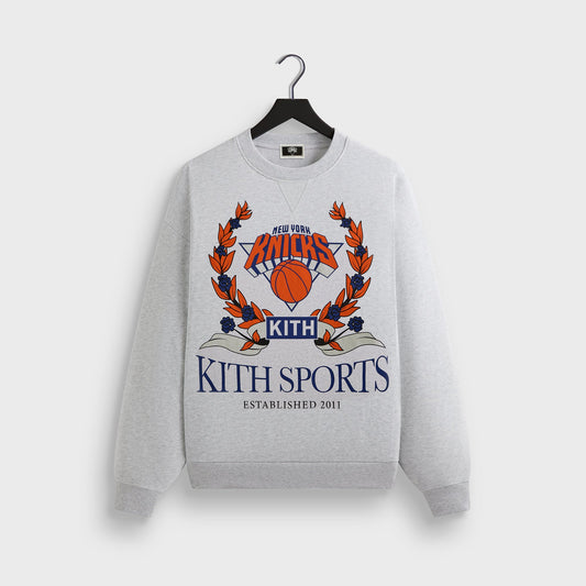 Men Kith Kith for the New York Knicks Laurel Vintage Nelson Crewneck - Light He