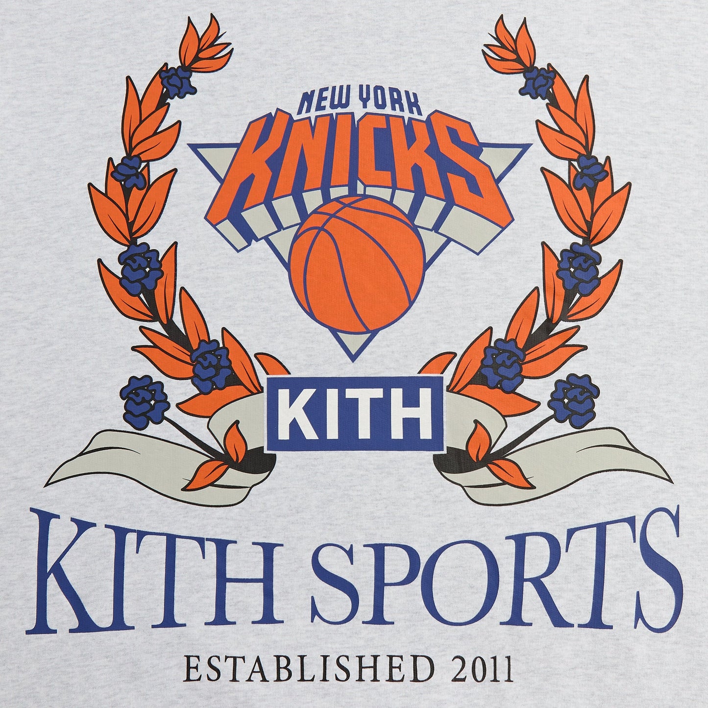 Men Kith Kith for the New York Knicks Laurel Vintage Nelson Crewneck - Light He