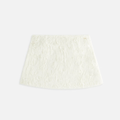 Women Kith Kith Women Ashtyn Cowlick Fur Mini Skirt - Sandrift