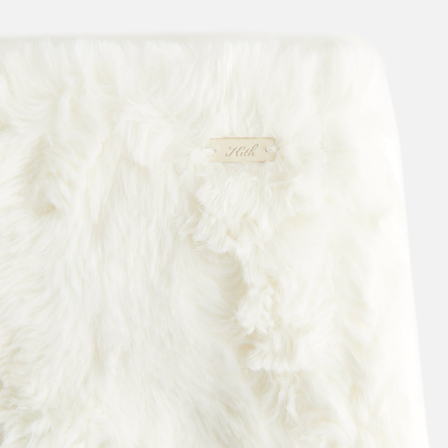 Women Kith Kith Women Ashtyn Cowlick Fur Mini Skirt - Sandrift