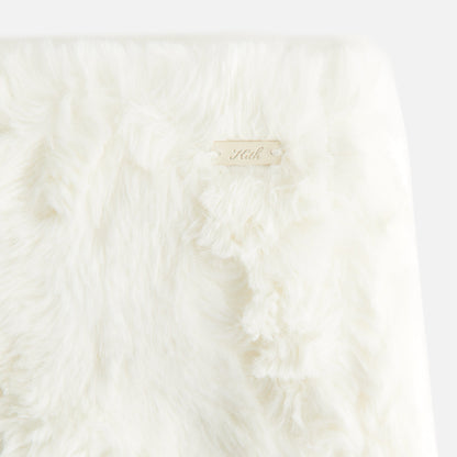 Women Kith Kith Women Ashtyn Cowlick Fur Mini Skirt - Sandrift