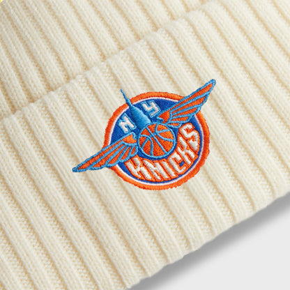 Men Kith Kith for the New York Knicks Wings Logo Beanie - Sandrift