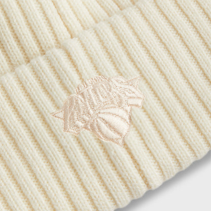 Men Kith Kith for the New York Knicks Wings Logo Beanie - Sandrift