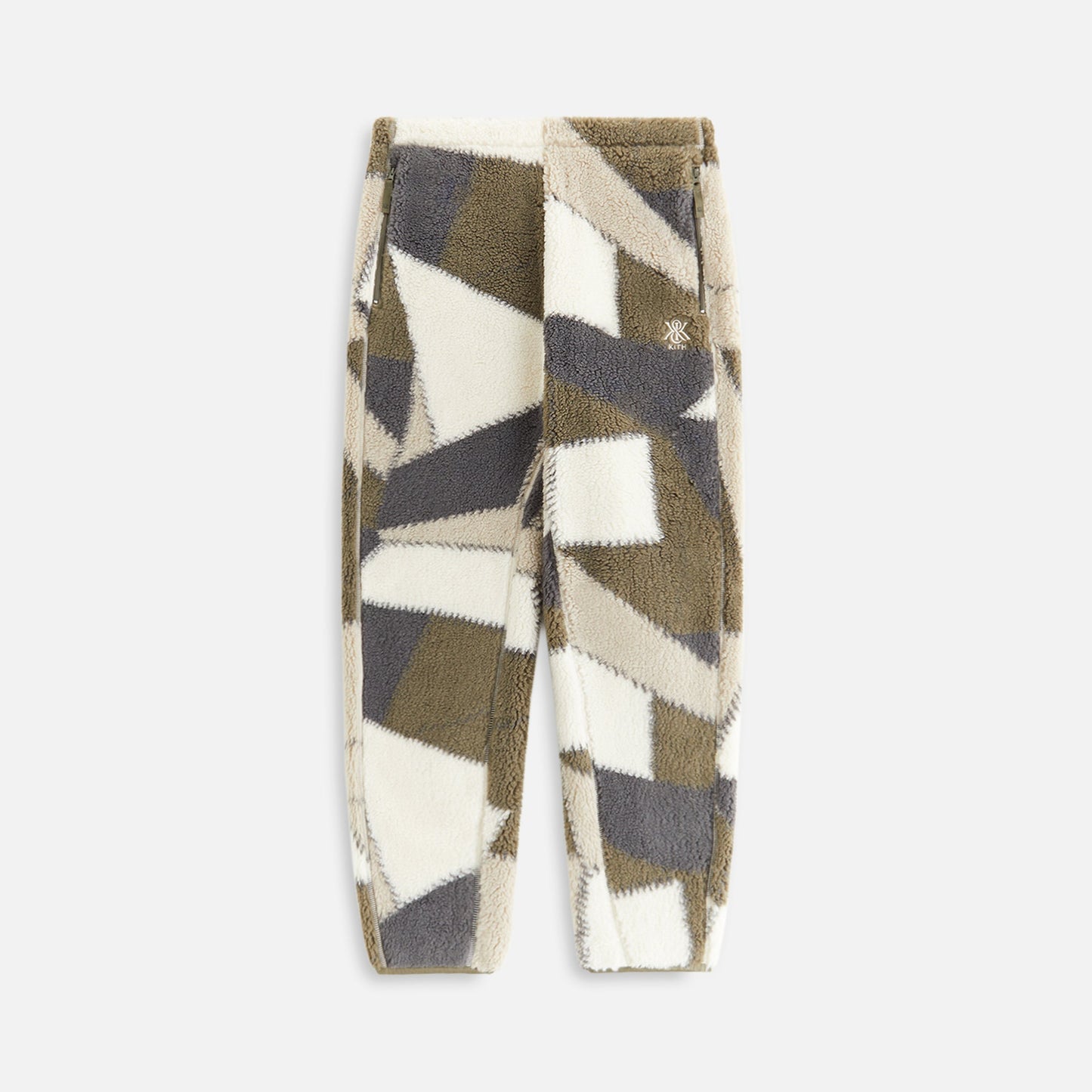 Women Kith Kith Women Chelsea III Patchwork Fleece Jogger - Plaster