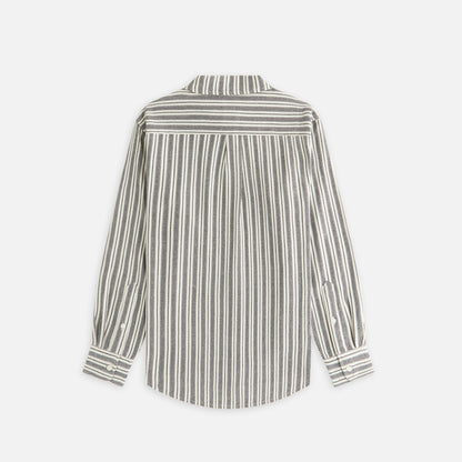 Women Kith Kith Women Ora II Dobby Stripe Shirt - Black