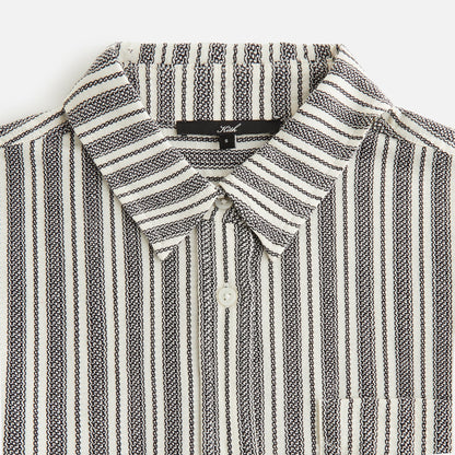 Women Kith Kith Women Ora II Dobby Stripe Shirt - Black