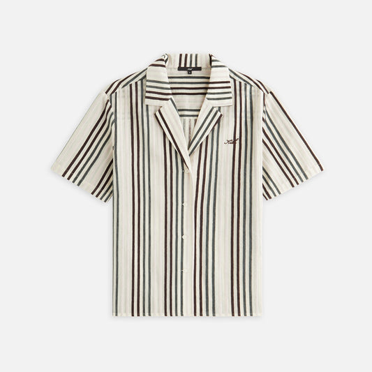 Women Kith Kith Women Elena II Chenille Stripe Shirt - Echo