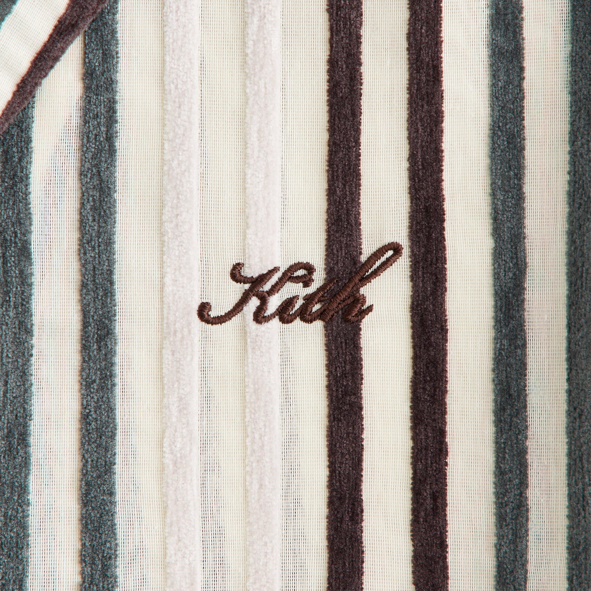 Women Kith Kith Women Elena II Chenille Stripe Shirt - Echo