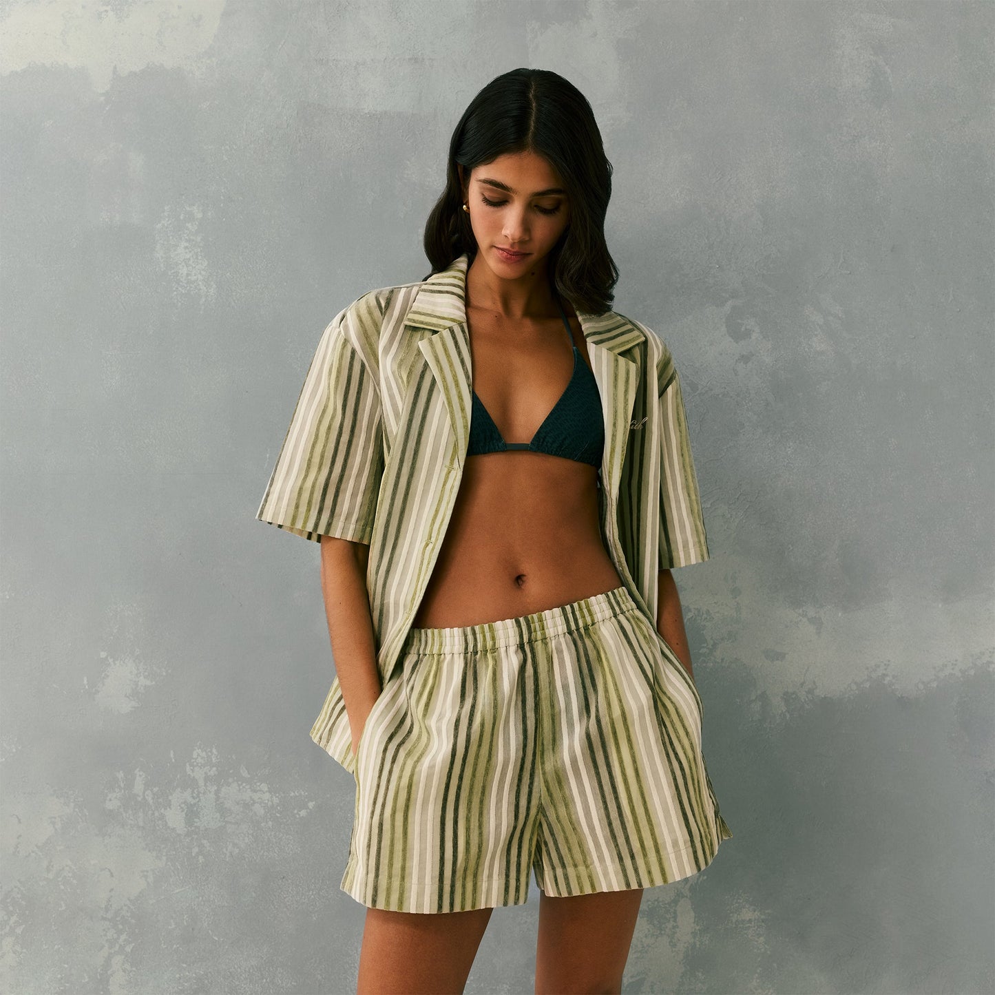 Women Kith Kith Women Erika II Chenille Stripe Short - Vera