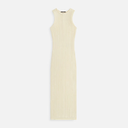 Women Kith Kith Women Camille Chevron Pointelle Knit Maxi - Sandrift