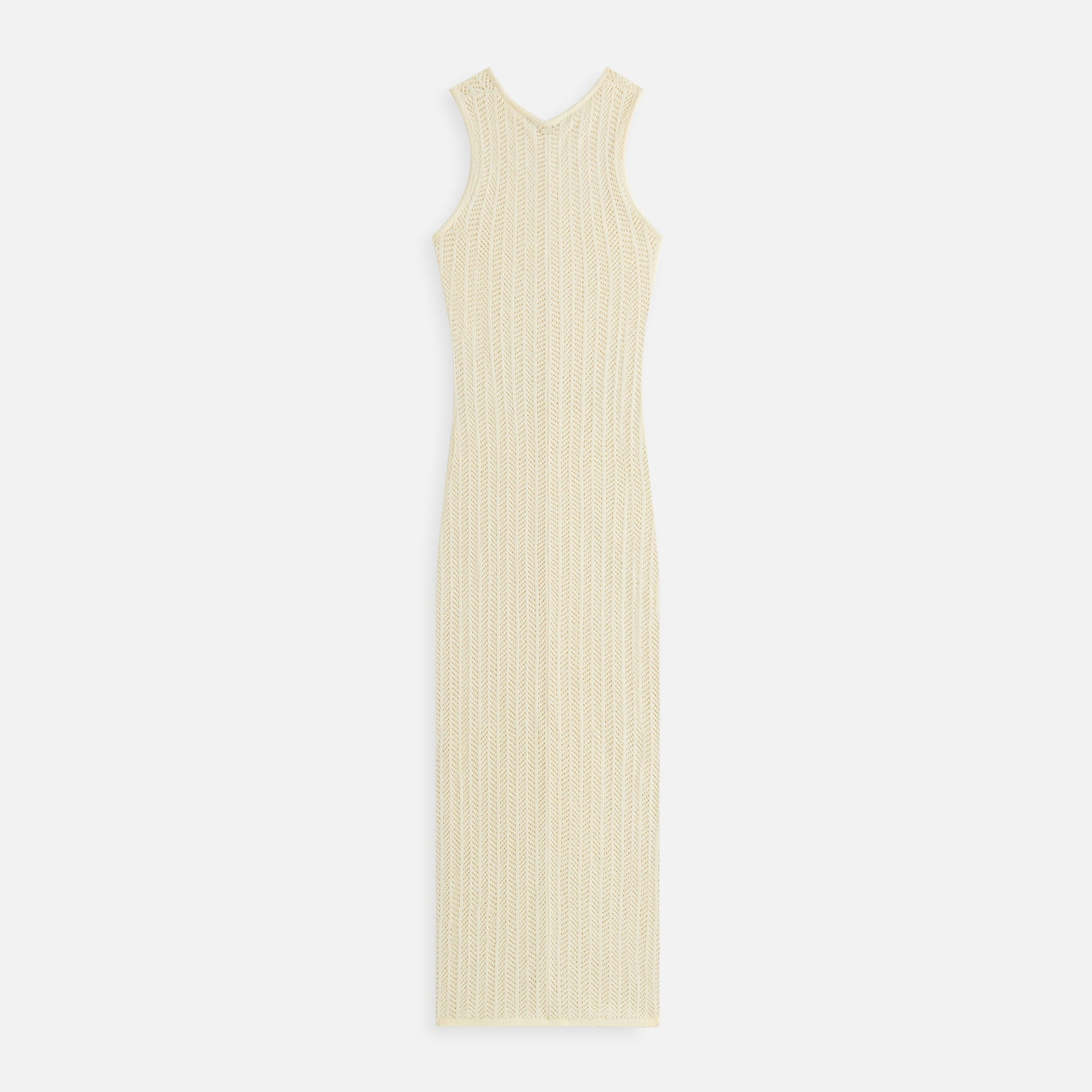 Women Kith Kith Women Camille Chevron Pointelle Knit Maxi - Sandrift