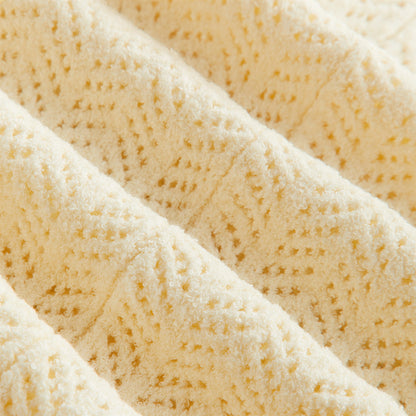Women Kith Kith Women Camille Chevron Pointelle Knit Maxi - Sandrift