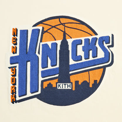 Men Kith Kith for the New York Knicks City Vintage Nelson Crewneck - Sandrift