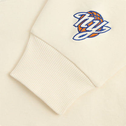 Men Kith Kith for the New York Knicks City Vintage Nelson Crewneck - Sandrift