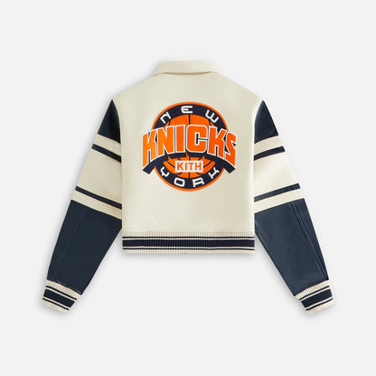 Women Kith Kith Women & AVIREX for the New York Knicks Icon Jacket - Sandrift