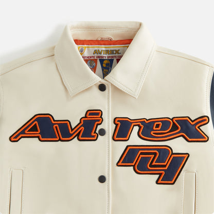 Women Kith Kith Women & AVIREX for the New York Knicks Icon Jacket - Sandrift