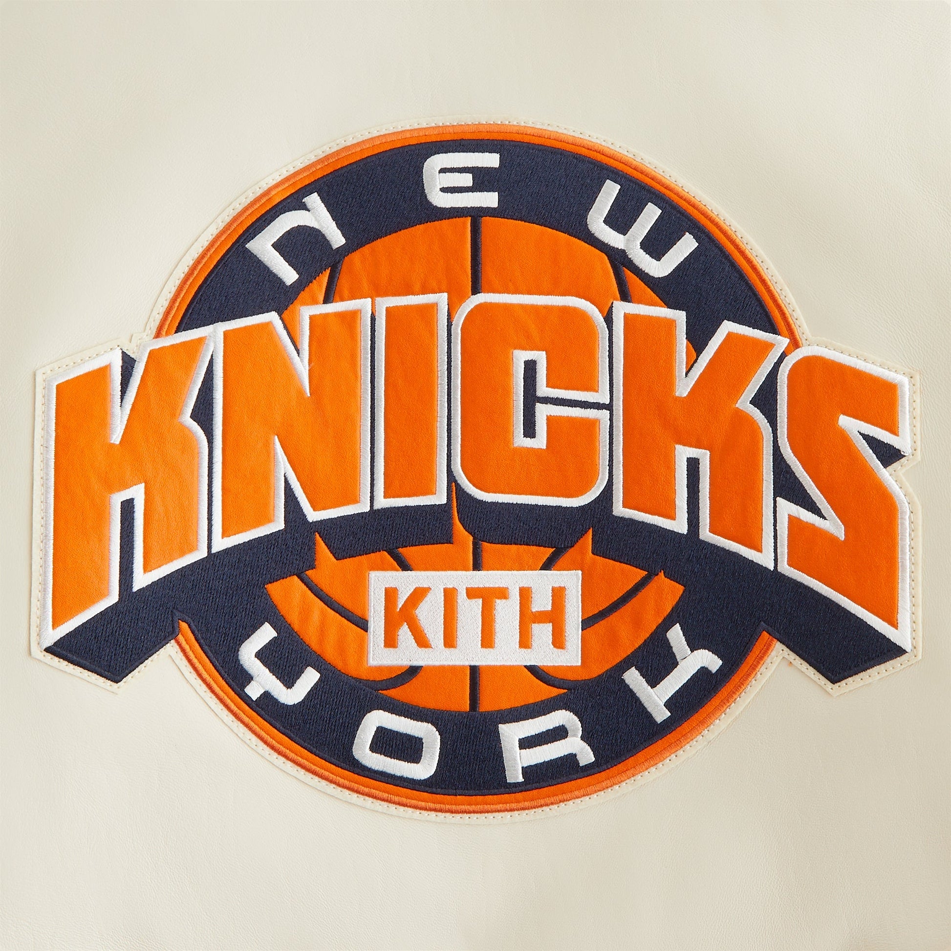 Women Kith Kith Women & AVIREX for the New York Knicks Icon Jacket - Sandrift