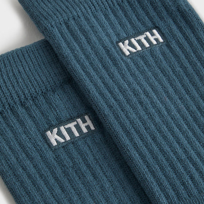 Kids Kith Kith Kids Classic Crew Socks - Anchor