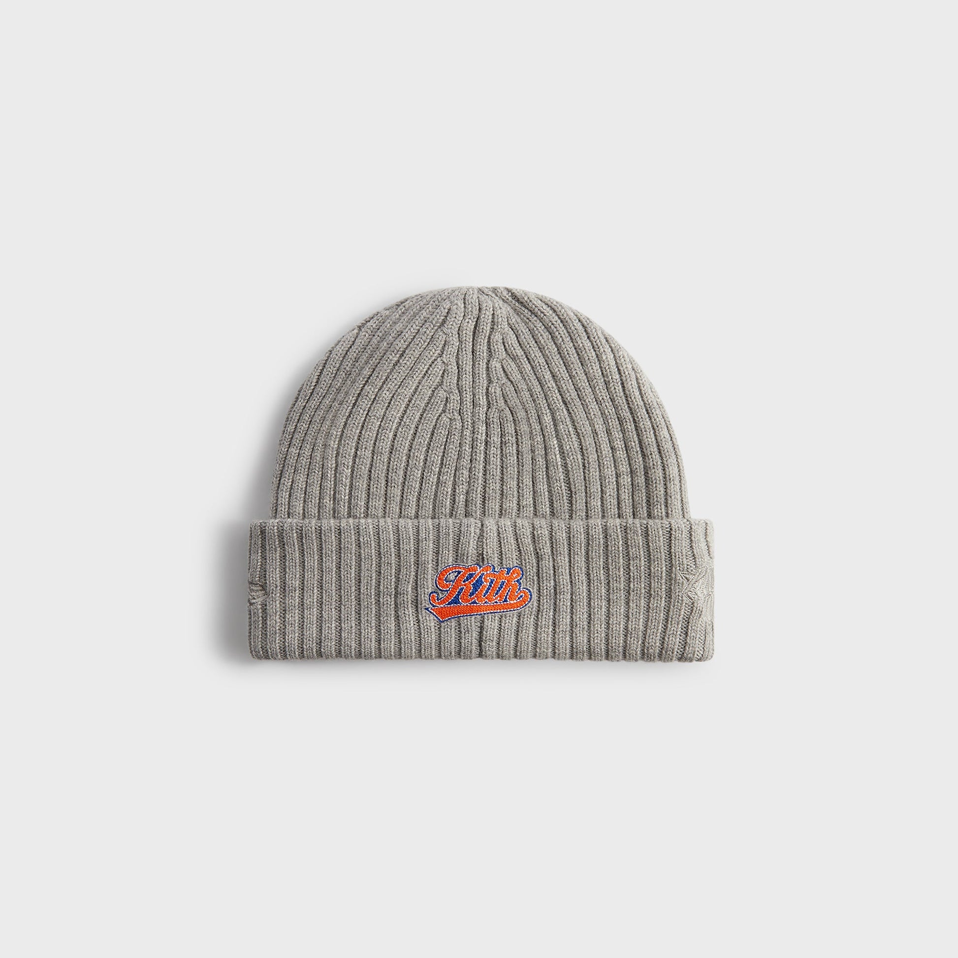 Men Kith Kith for the New York Knicks Court Vision Beanie - Light Heather Grey
