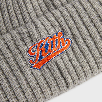 Men Kith Kith for the New York Knicks Court Vision Beanie - Light Heather Grey