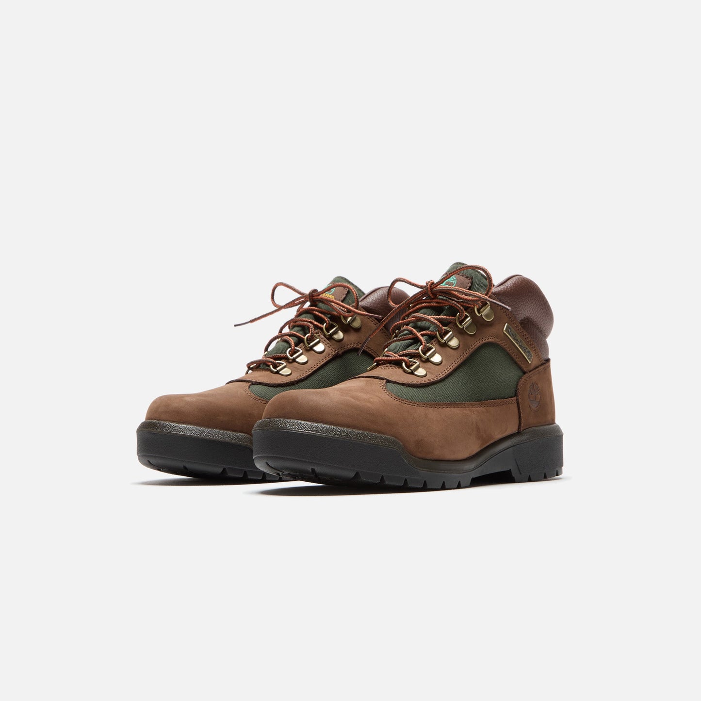 Men|Women Kith Timberland Mid Lace-Up Waterproof Field Boot - Chocolate