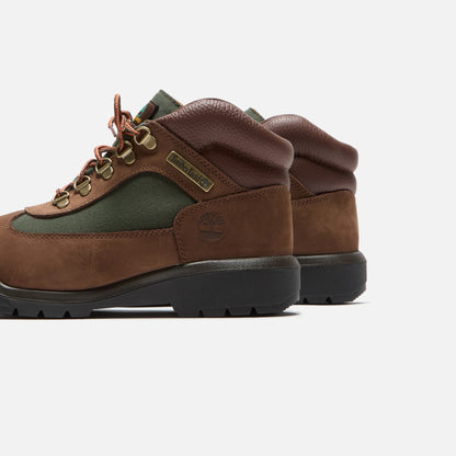 Men|Women Kith Timberland Mid Lace-Up Waterproof Field Boot - Chocolate