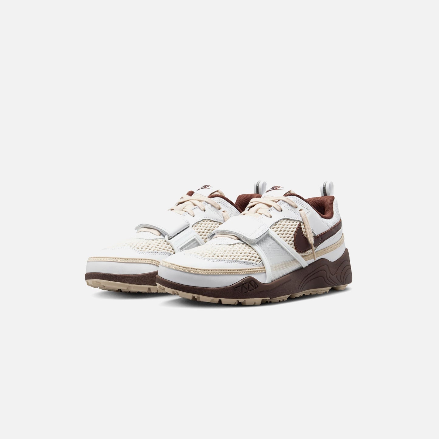 Men Kith Nike x Travis Scott Jumpman Jack Zoom Field Jaxx - White / Light Choco