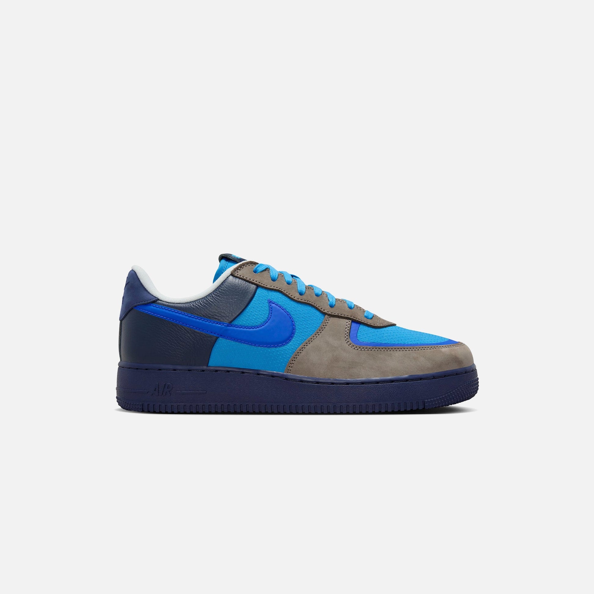 Men|Women Kith Nike x Stash Air Force 1 Low - Soft Grey / Varsity Royal / Harbor