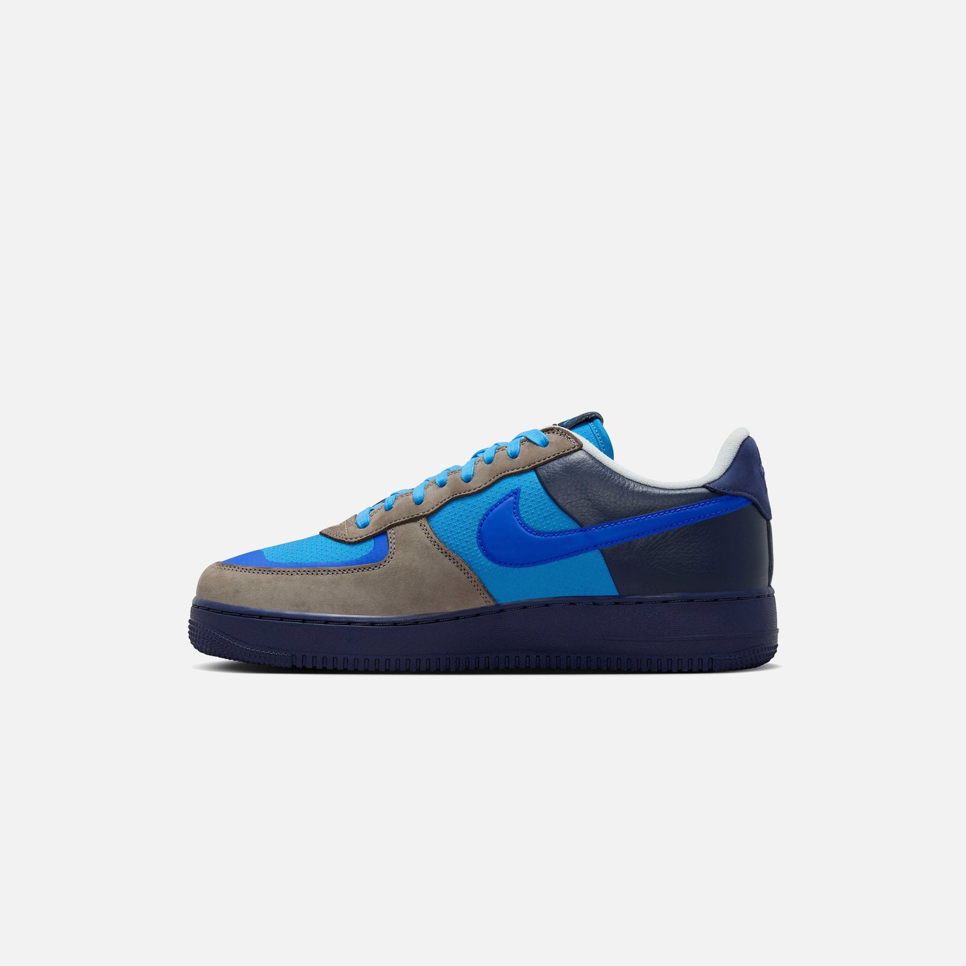 Men|Women Kith Nike x Stash Air Force 1 Low - Soft Grey / Varsity Royal / Harbor