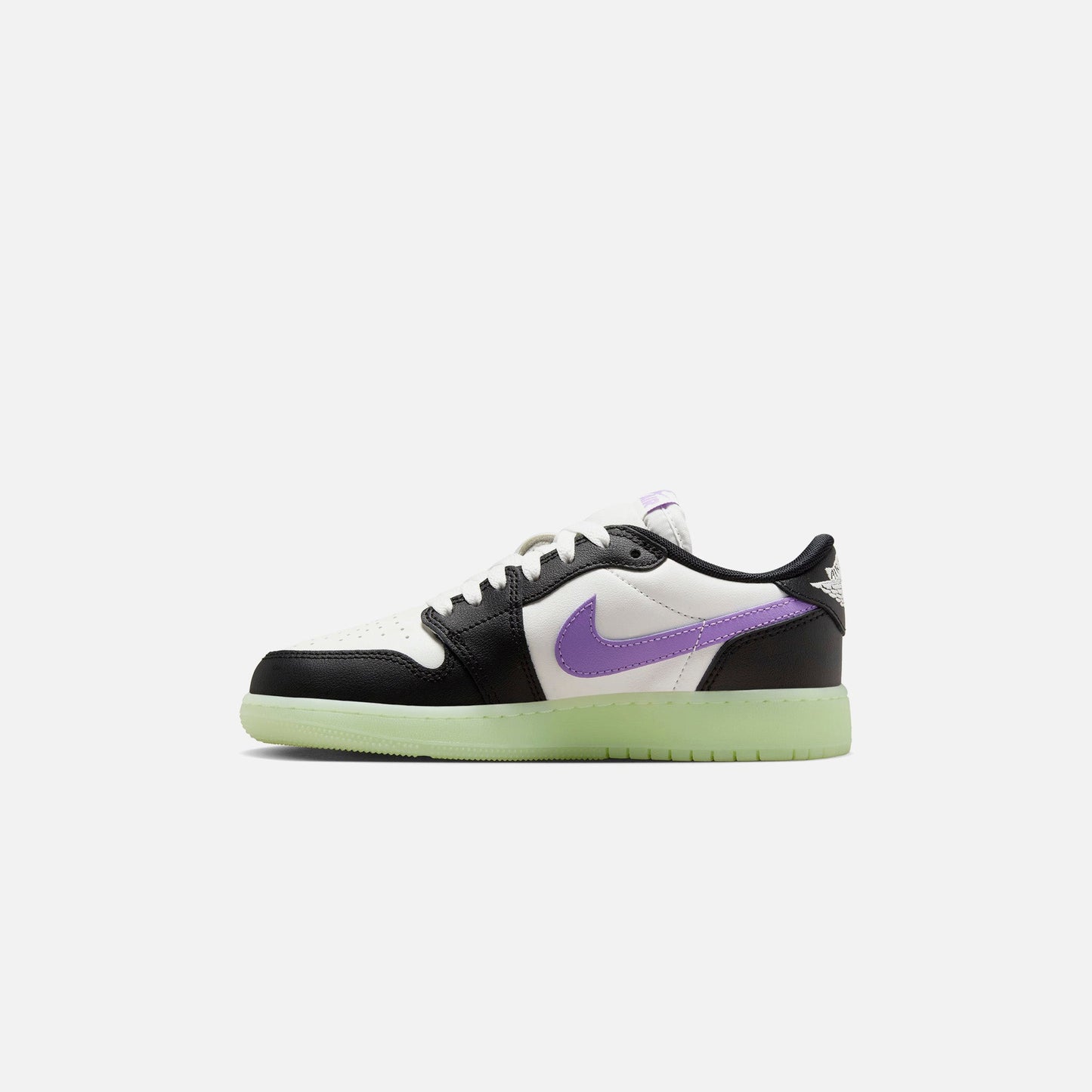 Kids Kith Jordan GS Air Jordan 1 Retro Low OG - Black / Black Raspberry / Volt T