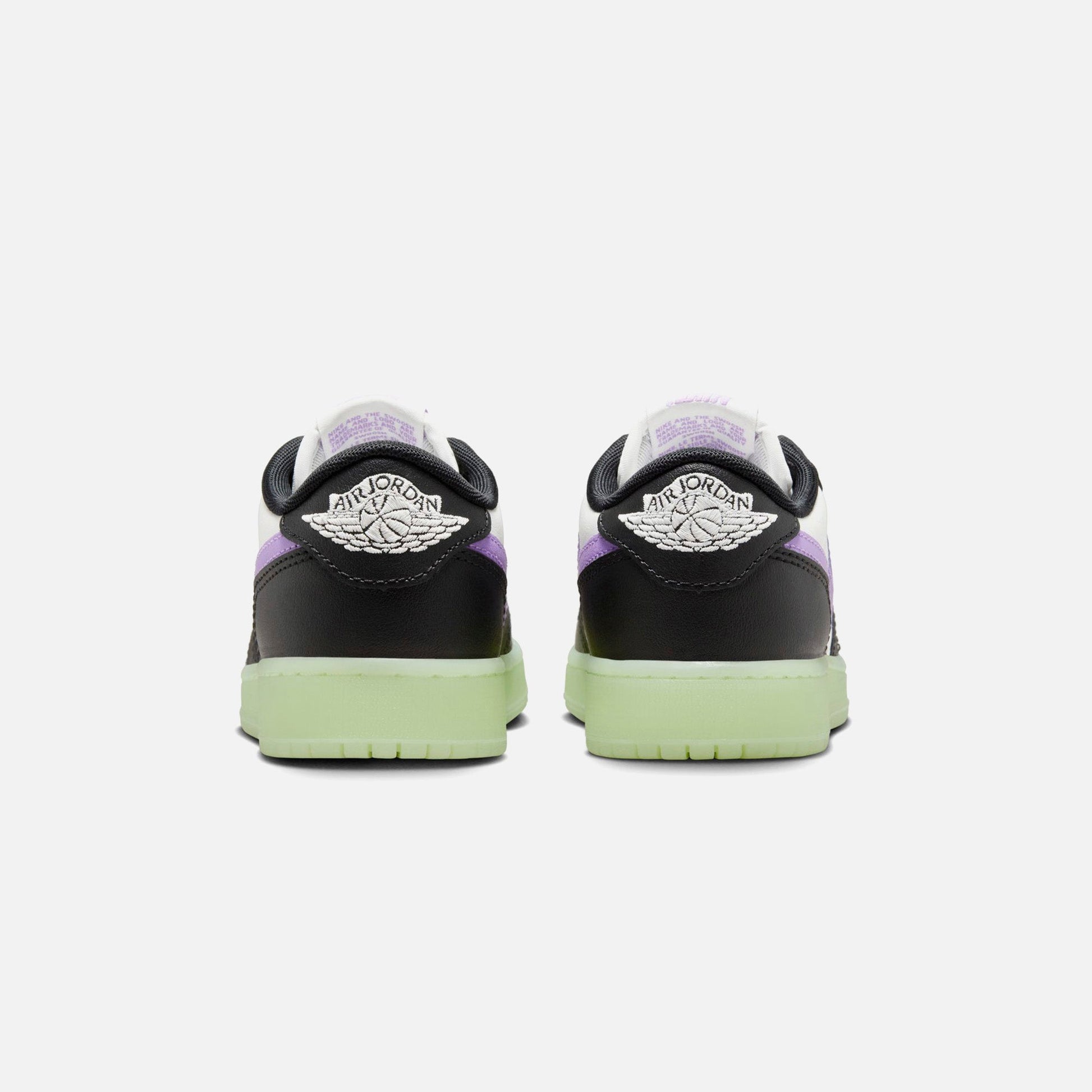 Kids Kith Jordan GS Air Jordan 1 Retro Low OG - Black / Black Raspberry / Volt T