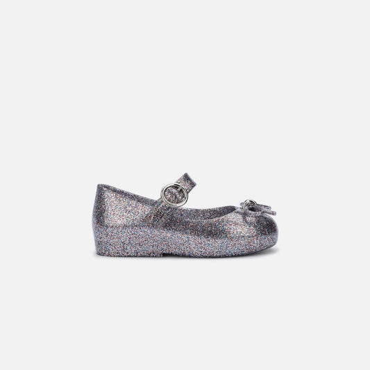 Kids Kith Melissa Mini Sweet Love Flat BB - Silver Glitter