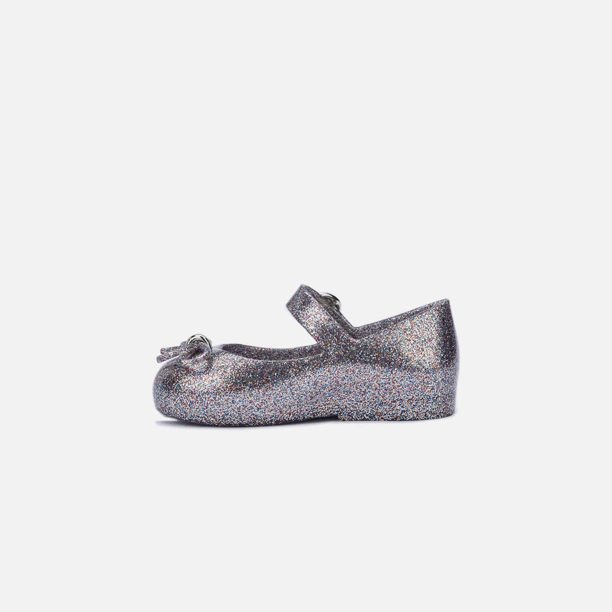 Kids Kith Melissa Mini Sweet Love Flat BB - Silver Glitter